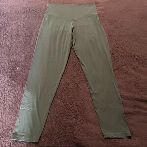 Women’s Large Aerie Green High-Rise 7/8 Length Legging Athleisure Activewear